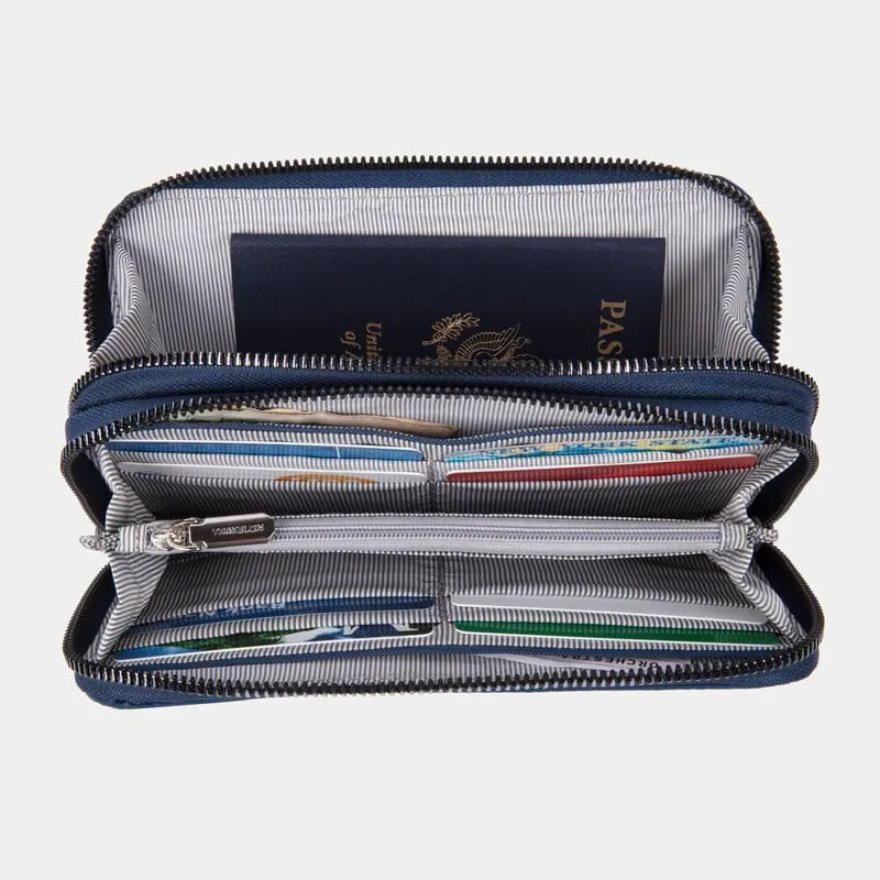 Travelon RFID Blocking Double Zip Wallet