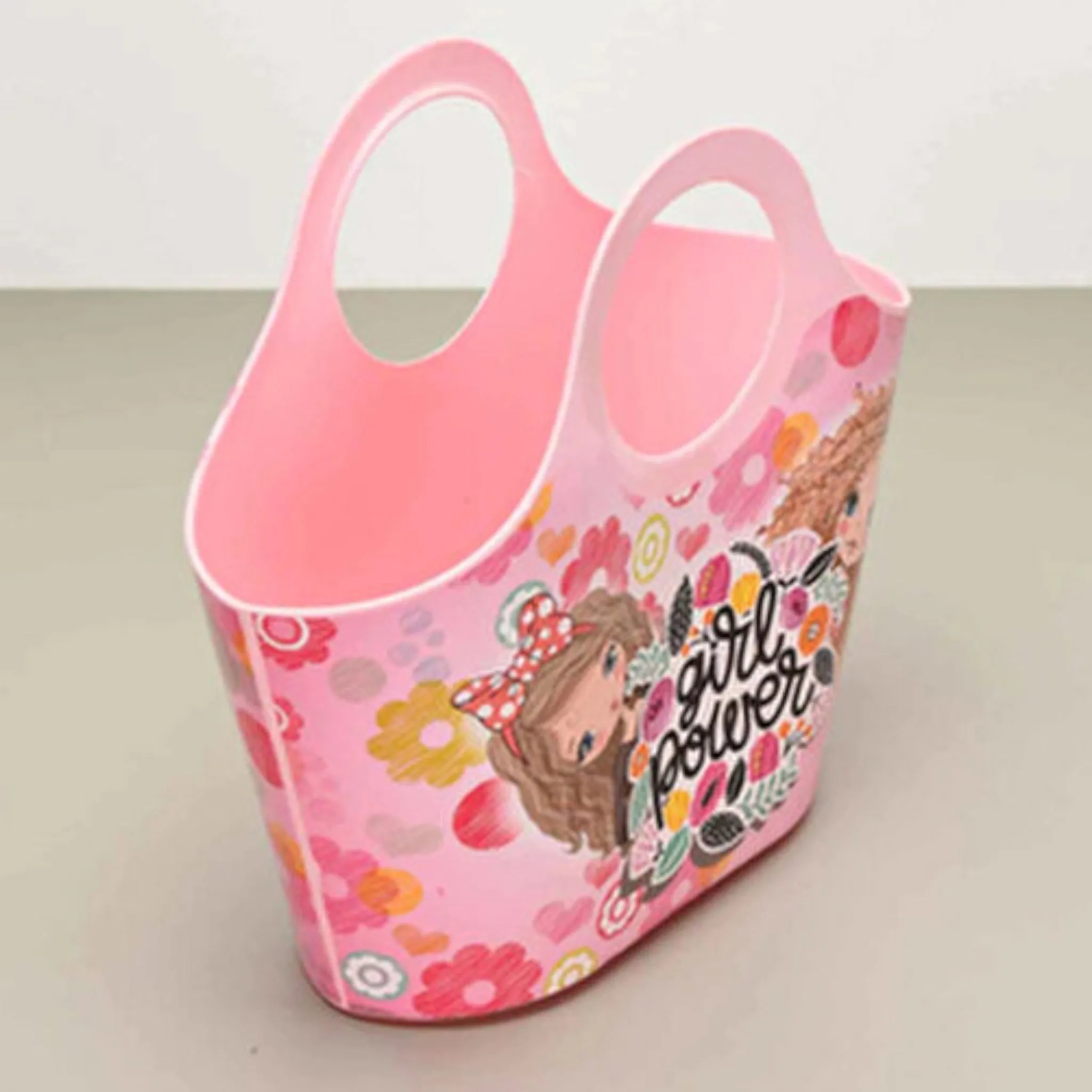 Tuffex Plastic Kiddies Girls Beach Carry Bag Patterned 27x23cm