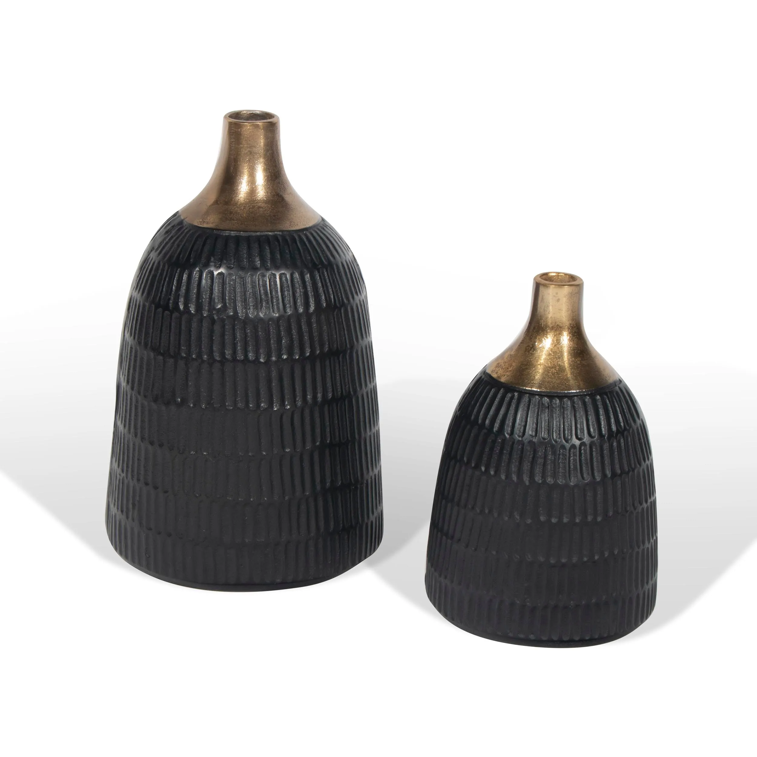 Unique black and gold Vase, Large