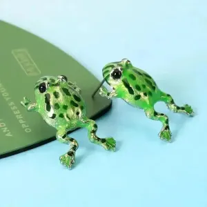 Unique Frog Shaped Stud Earrings