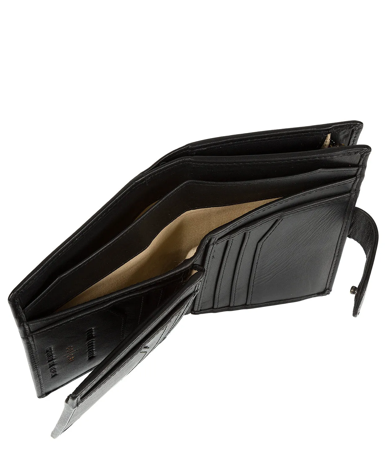 'Verona' Italian-Inspired Black Leather RFID Purse