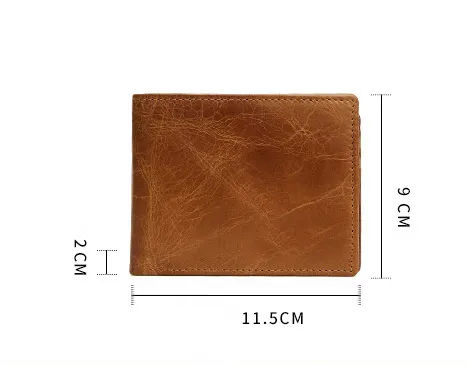 Vintage Business RFID Leather Wallet for Men 2054