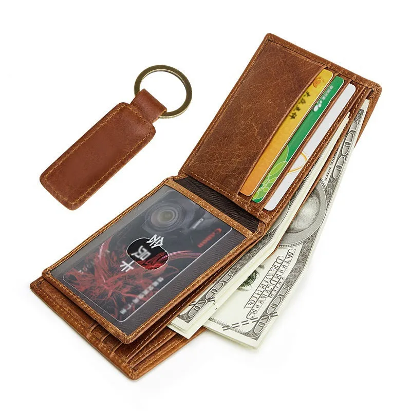 Vintage Business RFID Leather Wallet for Men 2054