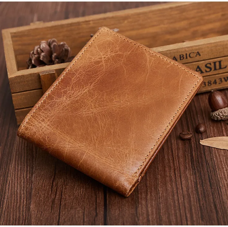 Vintage Business RFID Leather Wallet for Men 2054