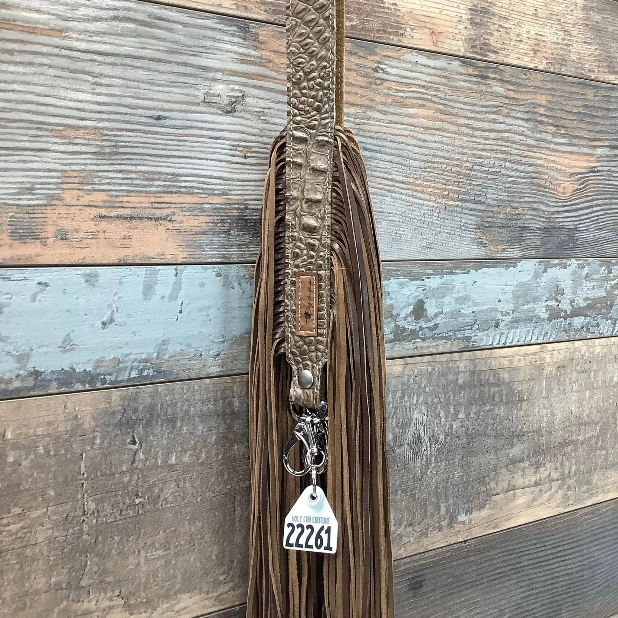 Western Mini Leather Fringe Strap 48" #22261