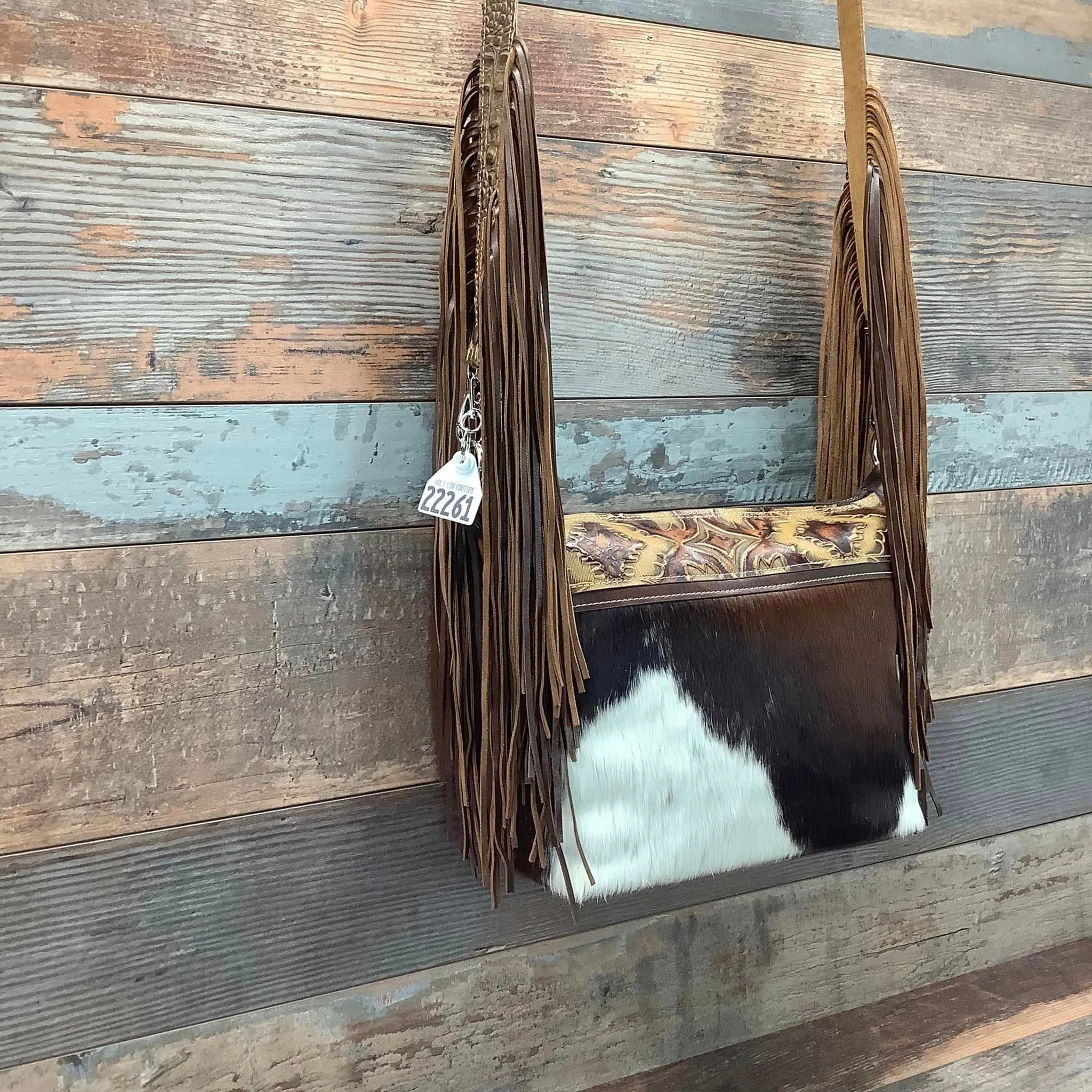 Western Mini Leather Fringe Strap 48" #22261