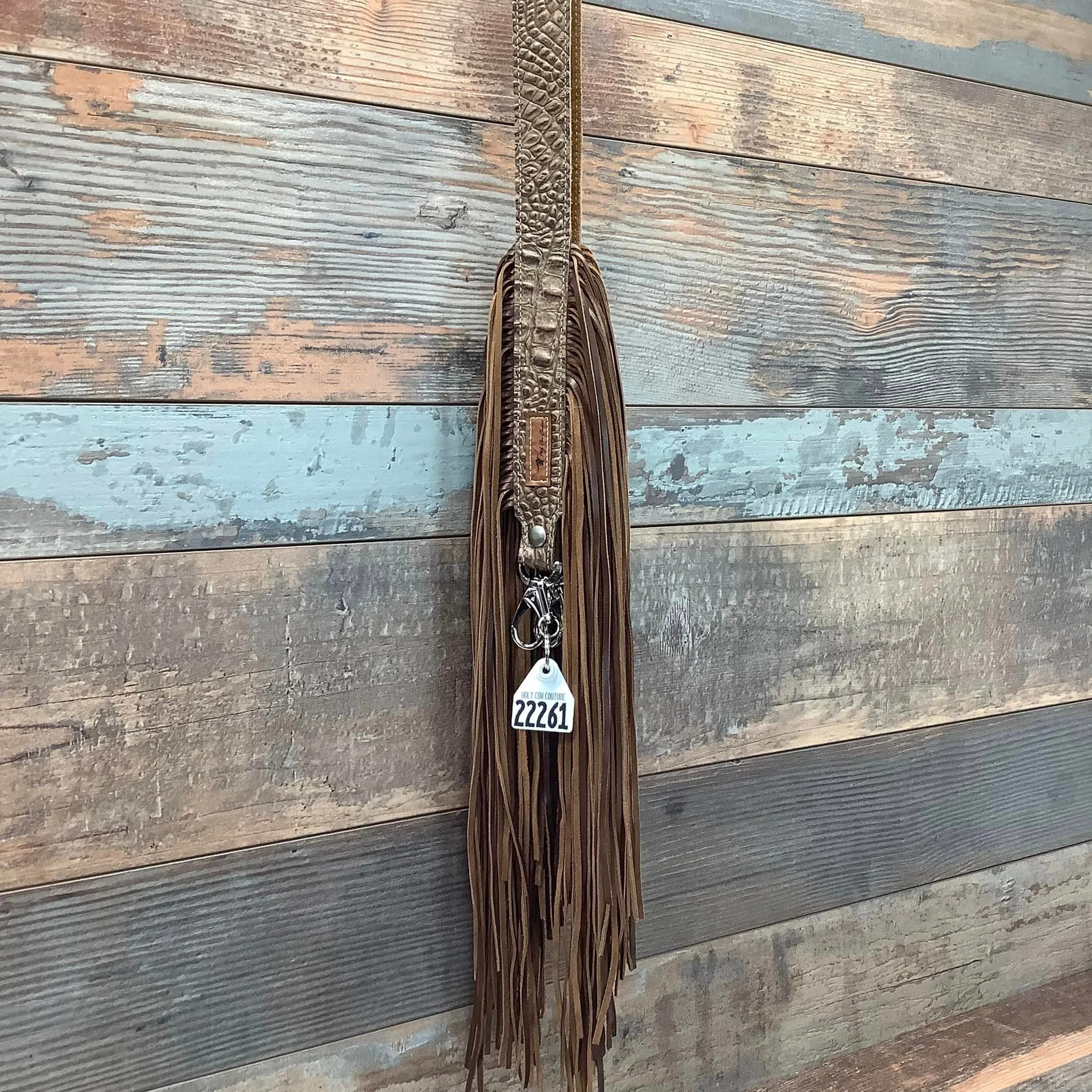 Western Mini Leather Fringe Strap 48" #22261