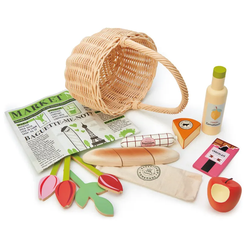 Wicker Shopping Basket Set