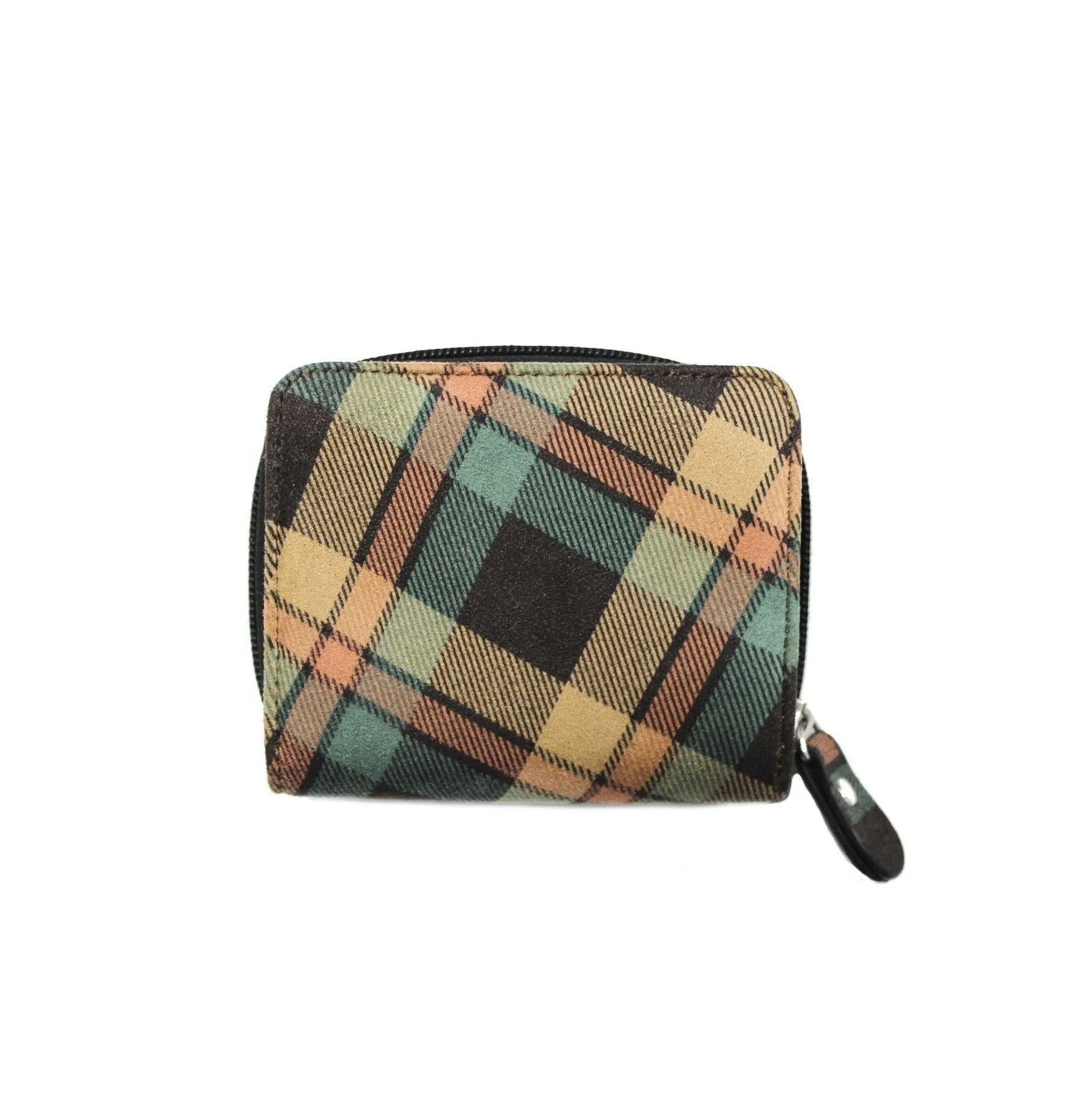 Women's Check Zip Purse