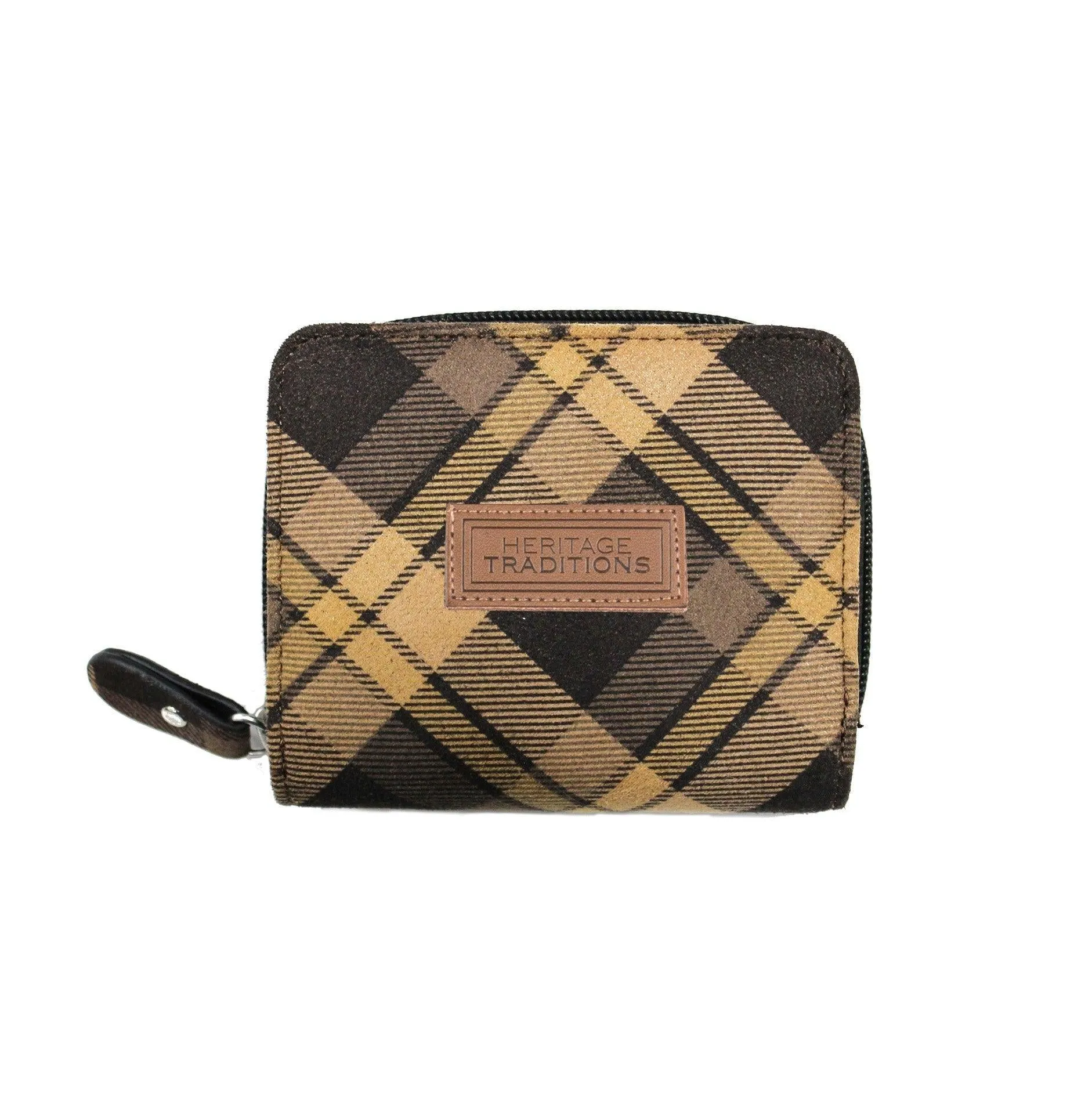 Women's Check Zip Purse