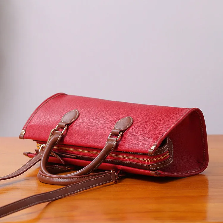 Womens Genuine Leather Handbags Crossbody Bags Purses for Women