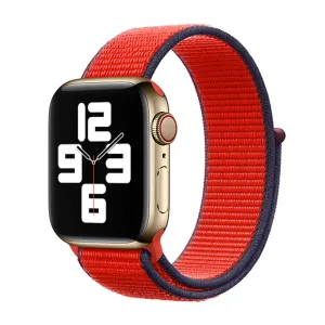 Woven Nylon Straps For Apple Watch-38/40/41mm New 2020 Edition (Red)