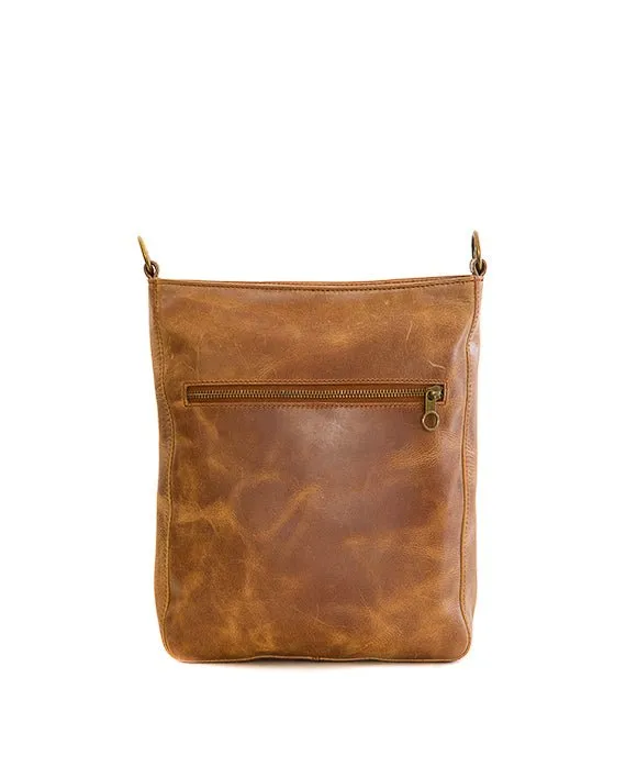 Zemp Boston Cross Body Bag | Waxy Tan