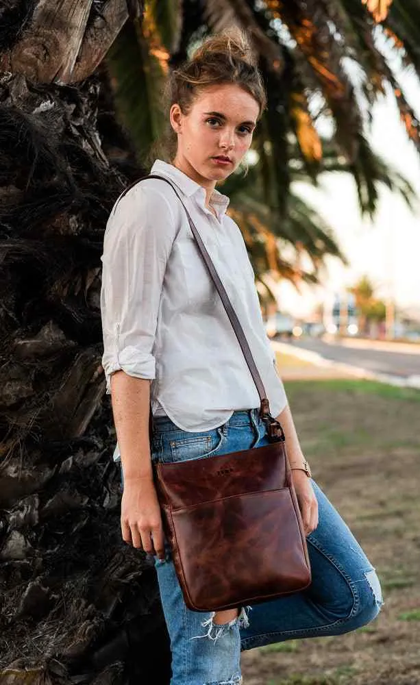 Zemp Boston Cross Body Bag | Waxy Tan