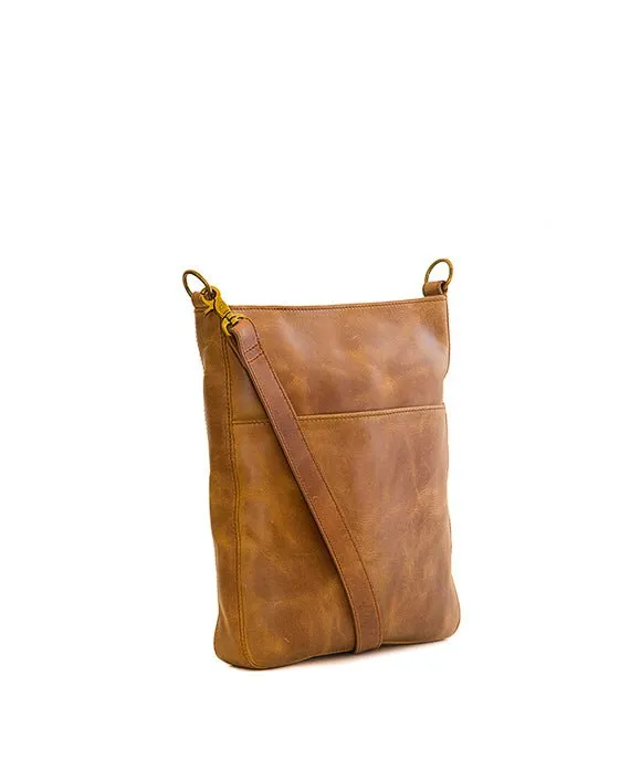 Zemp Boston Cross Body Bag | Waxy Tan